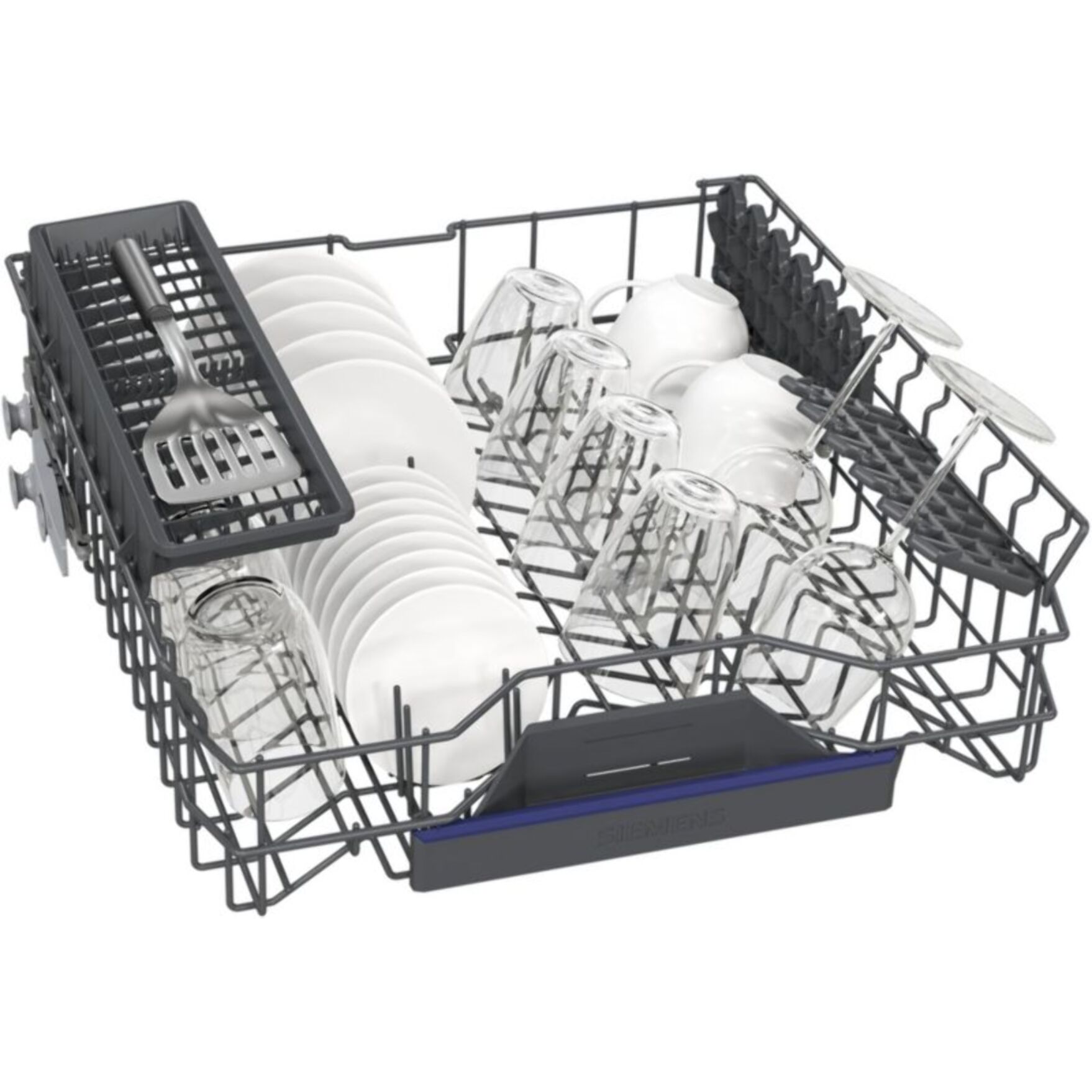 Lave vaisselle 60 cm SIEMENS SN23EC22AE, varioSpeed Plus, Acier brossé noir