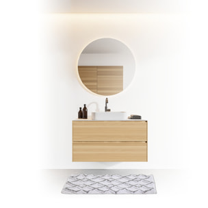 Tapis 50x75 cm Gris et blanc