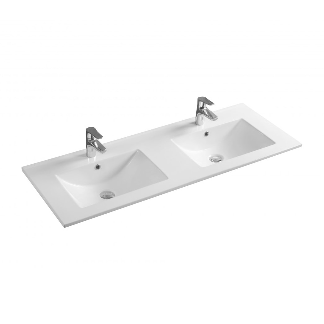 Meuble salle de bain double vasque 2 tiroirs - CHELSEA
