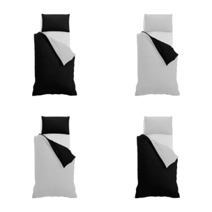 PARURE COPRIPIUMINO NATURAL COLOR SINGOLO - 100% COTONE MADE IN ITALY