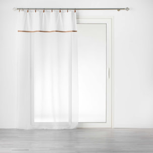 Voilage sablé esprit loft - Blanc