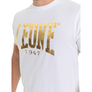 Camiseta de manga corta dorada para hombre