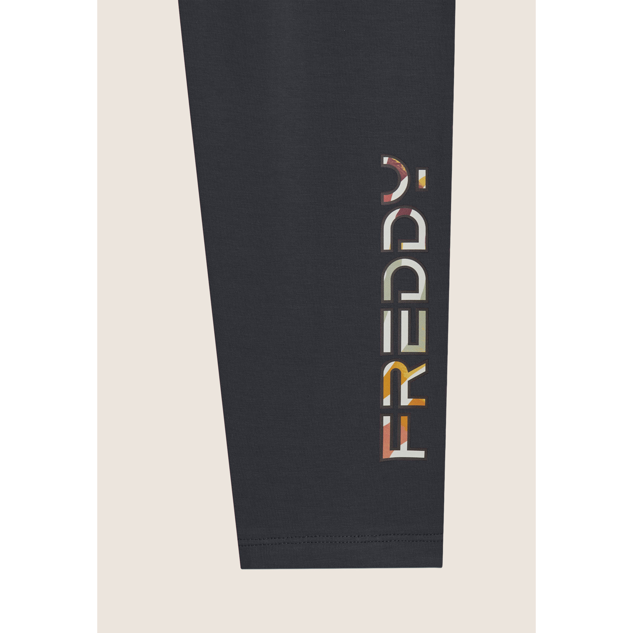 Leggings 7/8 Vita Alta con Logo Multicolor