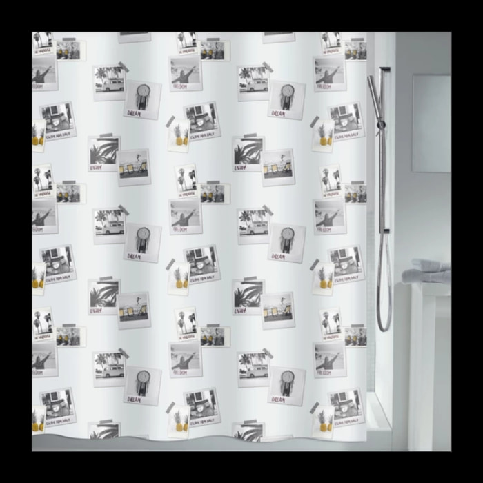 Rideau de douche Polyester POLAN 180x200cm QUALITà PREMIUM Multicolor MSV