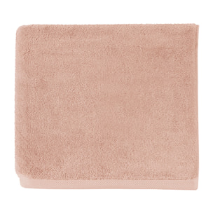 Drap de bain uni en coton peigné biologique, ESSENTIEL, Rose Aurore