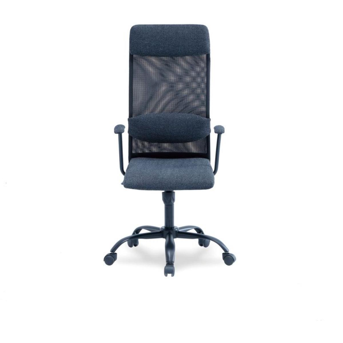 Silla de oficina Neil Gris Marengo - Negro