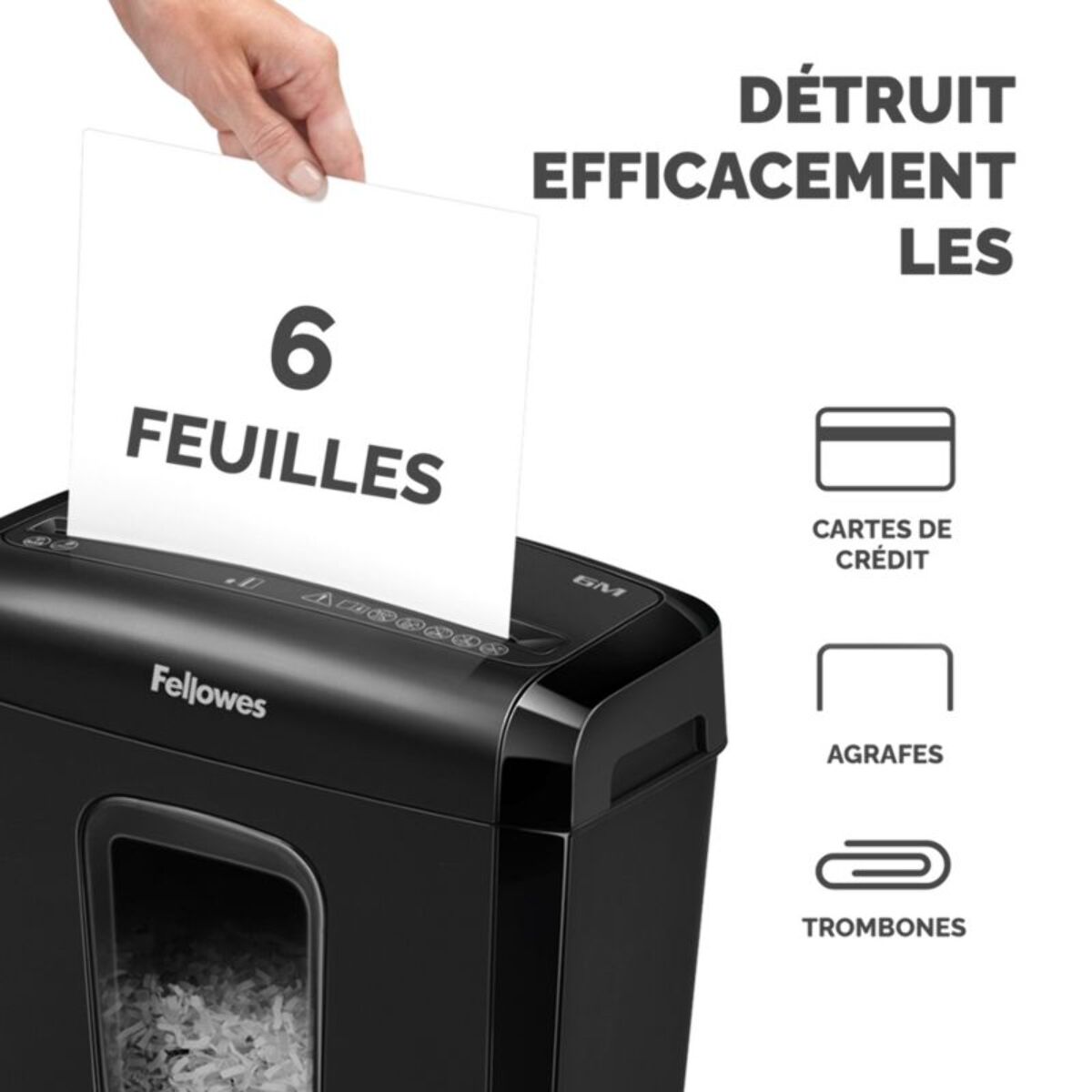 Destructeur FELLOWES 6M