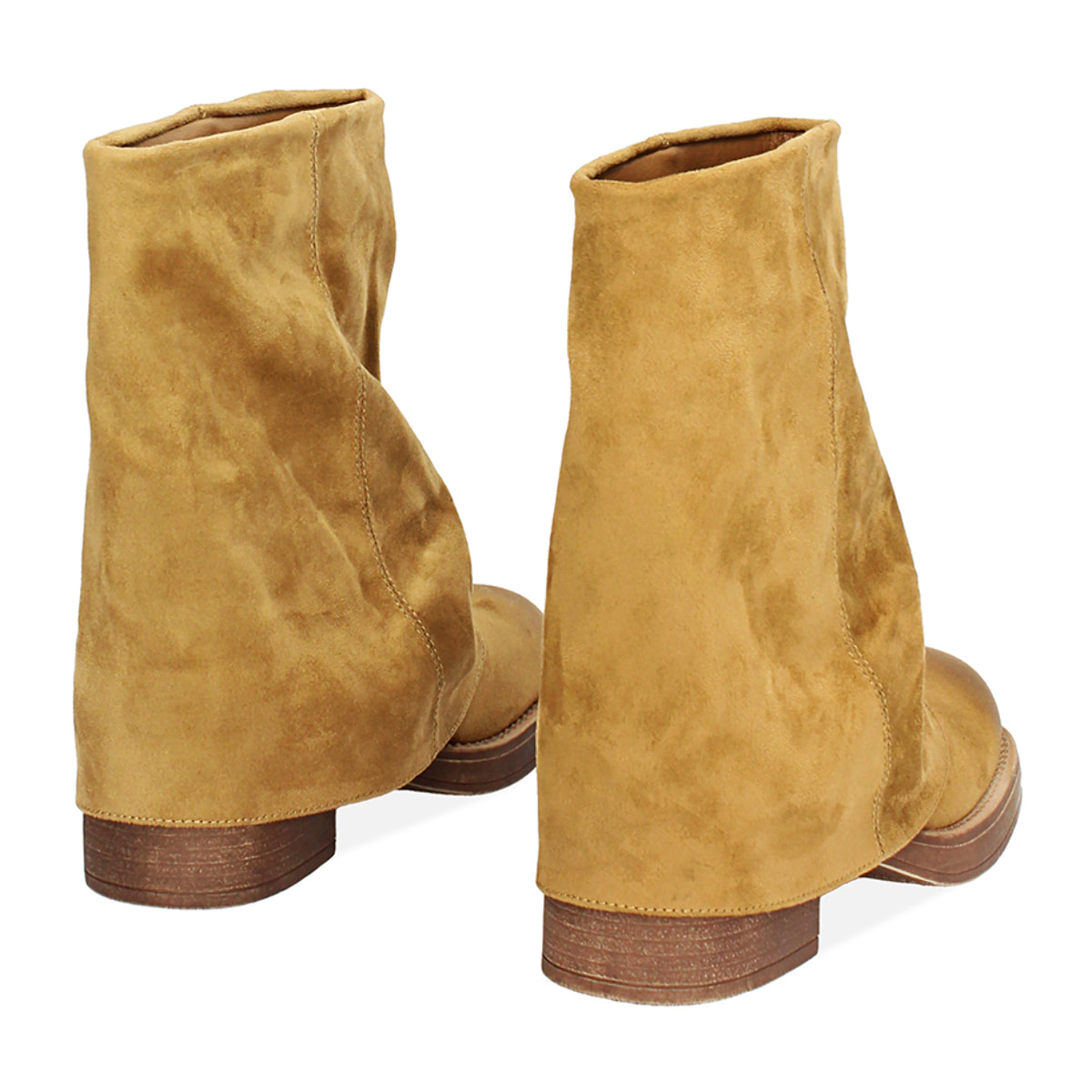 Tronchetto biker da donna cognac