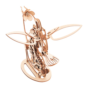 Modello in legno 3D, design di Colibrì meccanico.