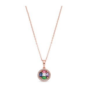Collar Rathio acabado oro rosa 18k