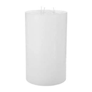 Bougie rustique "Olia" 3 mèches blanc 3kg