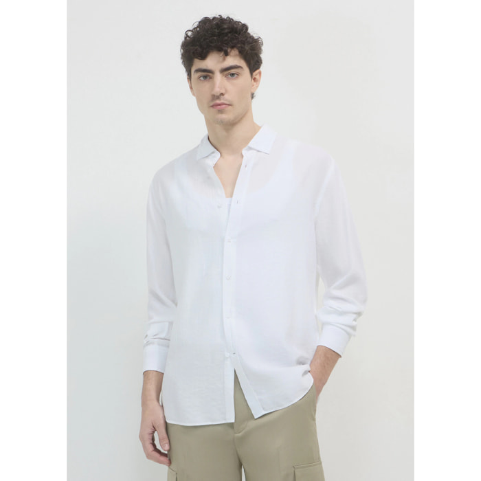 Camicia classica marmorizzata