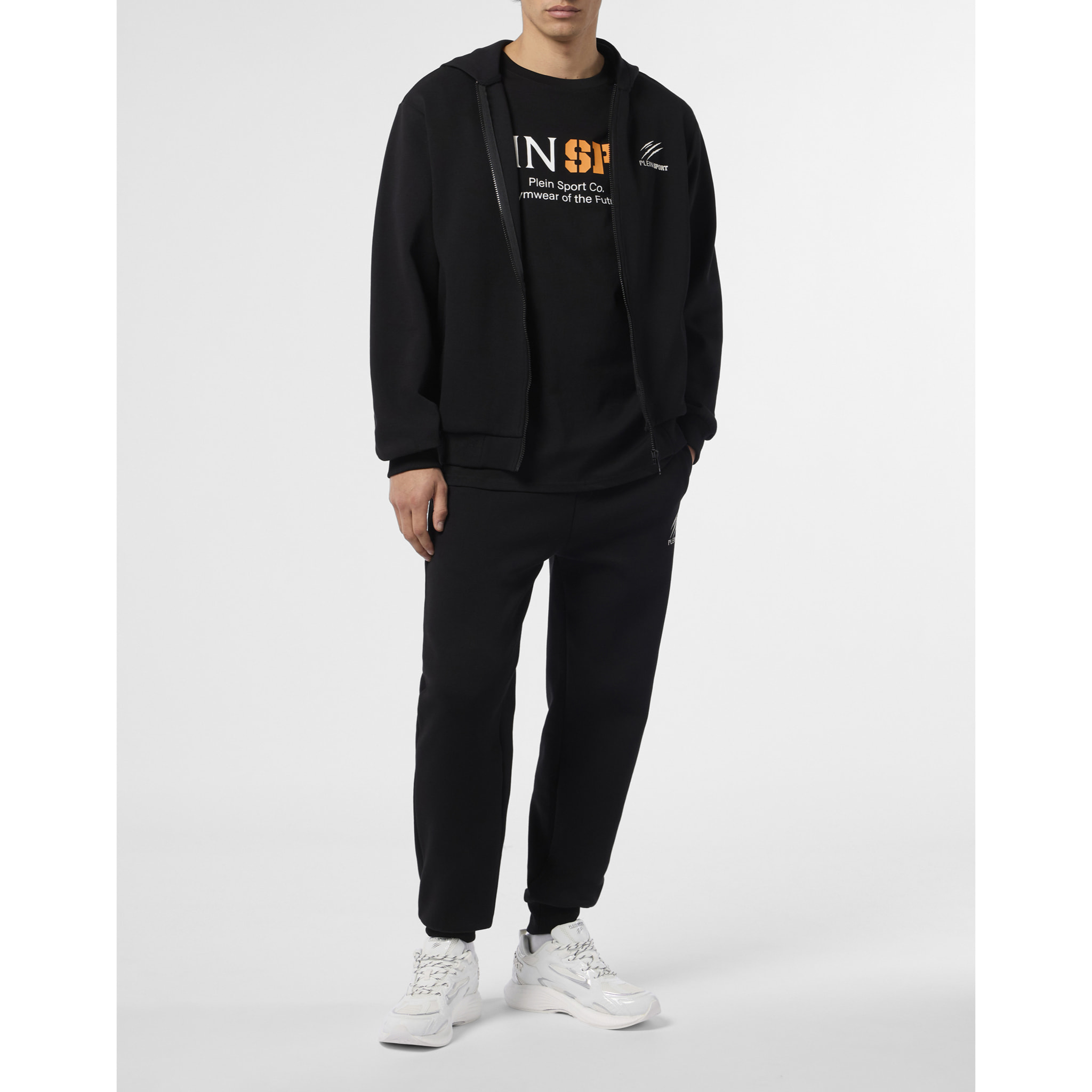 PLEIN SPORT Pique Zip Hoodie Icon