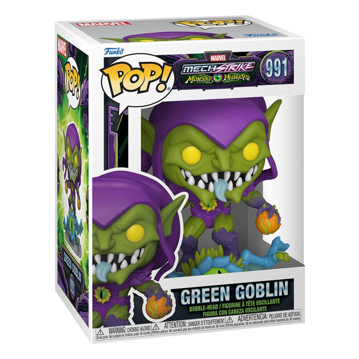 Marvel: Monster Hunters Pop! Vinile Figura Green Goblin 9 Cm Funko