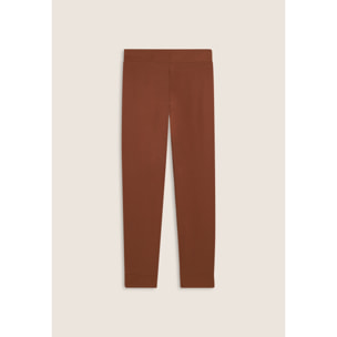 Pantaloni donna regular morbidi con dettagli micro-trecce