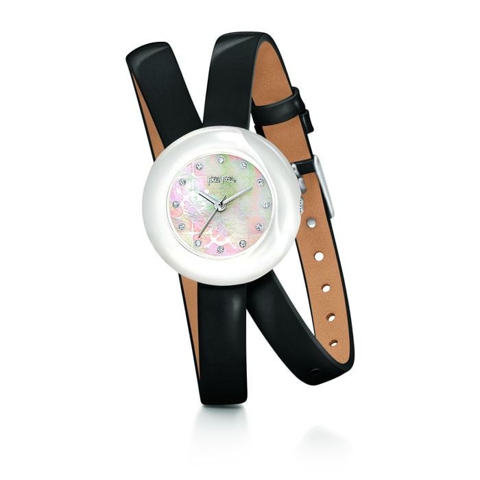 Reloj Folli Follie WF13F030SSK Mujer Analogico Cuarzo con Correa de Cuero