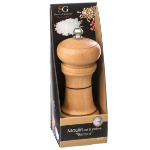 Moulin manuel 14,5cm bois naturel