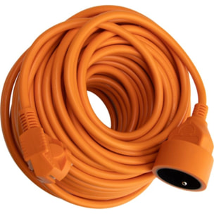 Multiprise ZENITECH jardin 16A 25m H05VV-F 3G1.5 orange