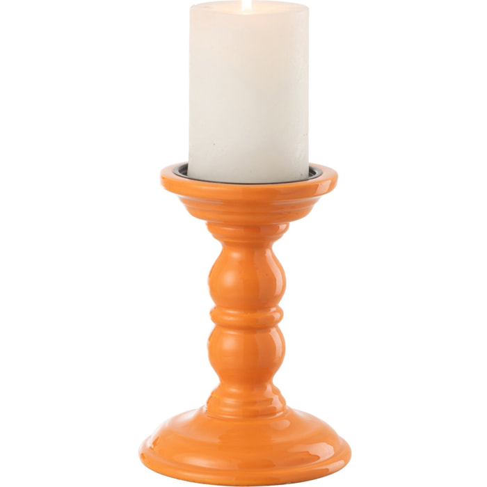 J-Line chandelier Haltère - bois - orange
