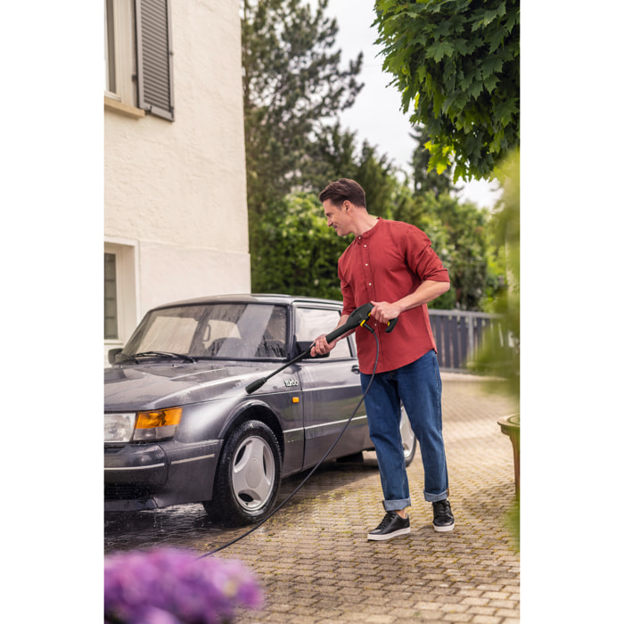 Nettoyeur haute pression Karcher K 2 Horizontal VPS Home - Pression 110 bar- Débit 360 l/h- Kit Home inclus- Position horizontale