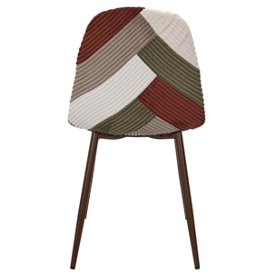 Chaise Patchwork Cotele Scott - Lot De 4