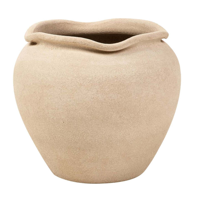 Macetero Ceramica Marron 39x39x38 Cm