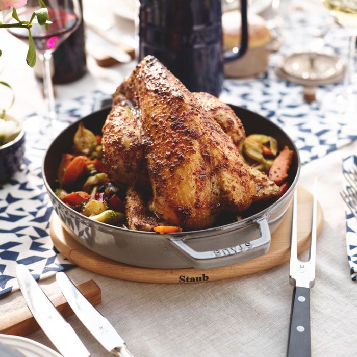 Dessous de plat magnétique 23 cm, Rond(e), Hêtre