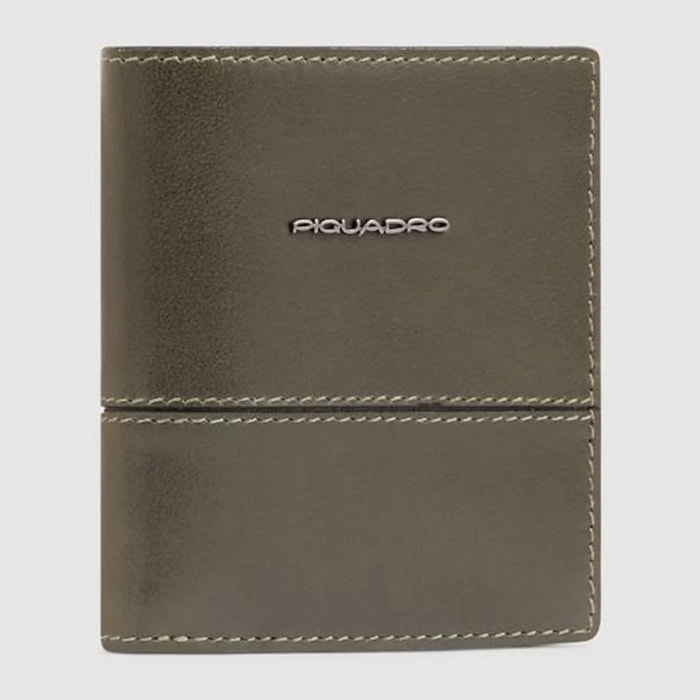 Piquadro Porta carte di credito in pelle schermato con protezione RFID