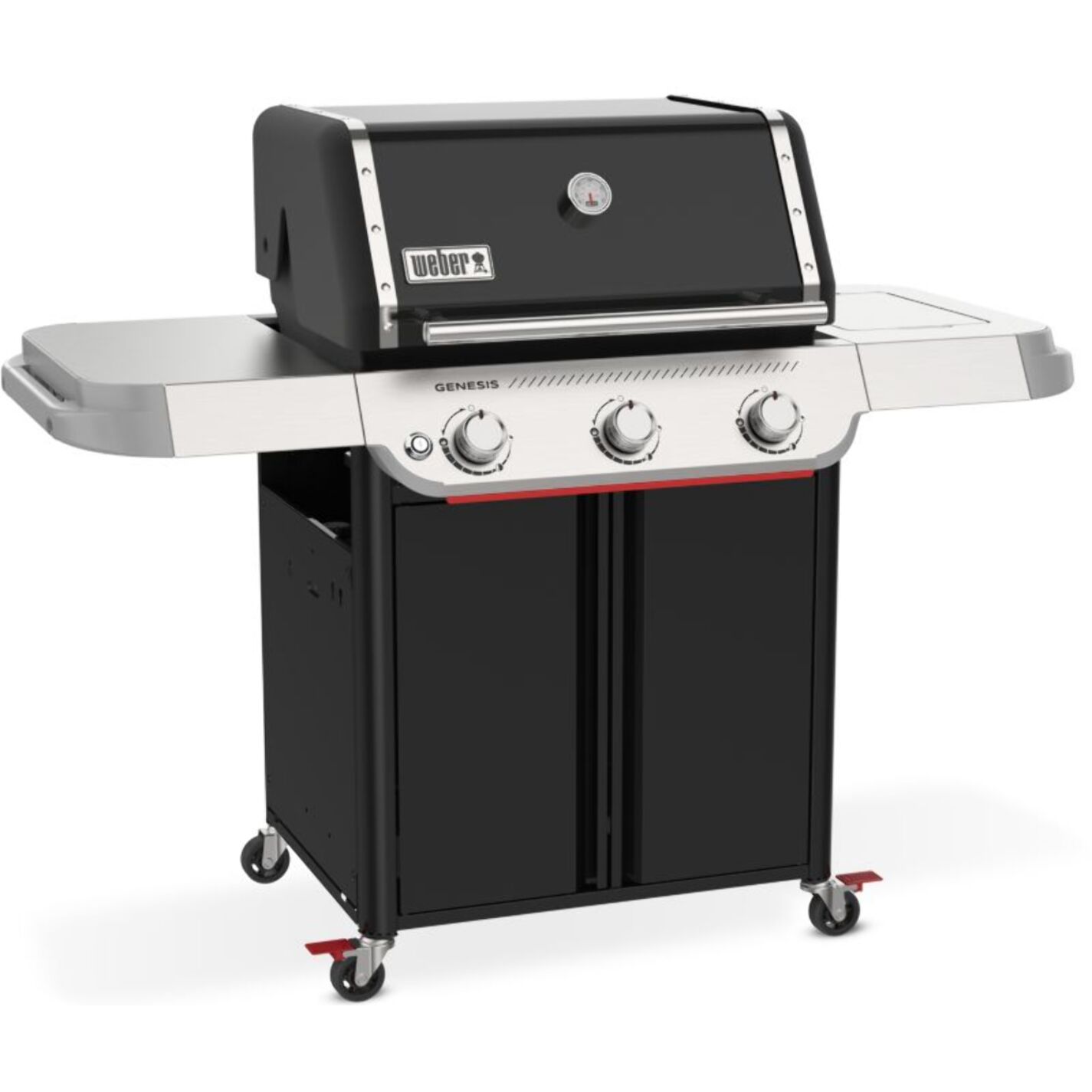 Barbecue gaz WEBER Genesis E-315W Plancha, sur chariot, 3 brûleurs, surface de cuisson 68 x 48 cm