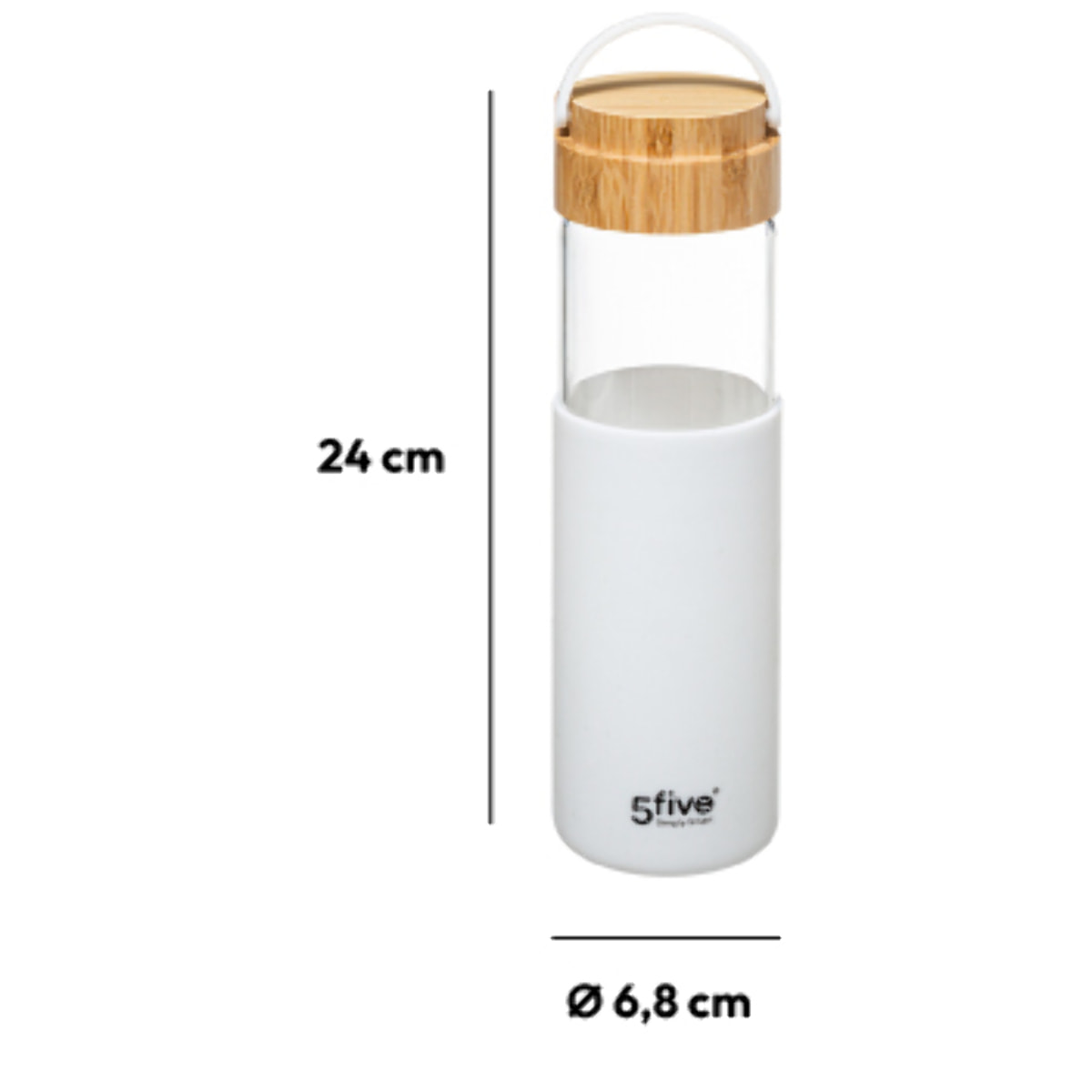 Gourde verre 055L - Blanc Modern Color