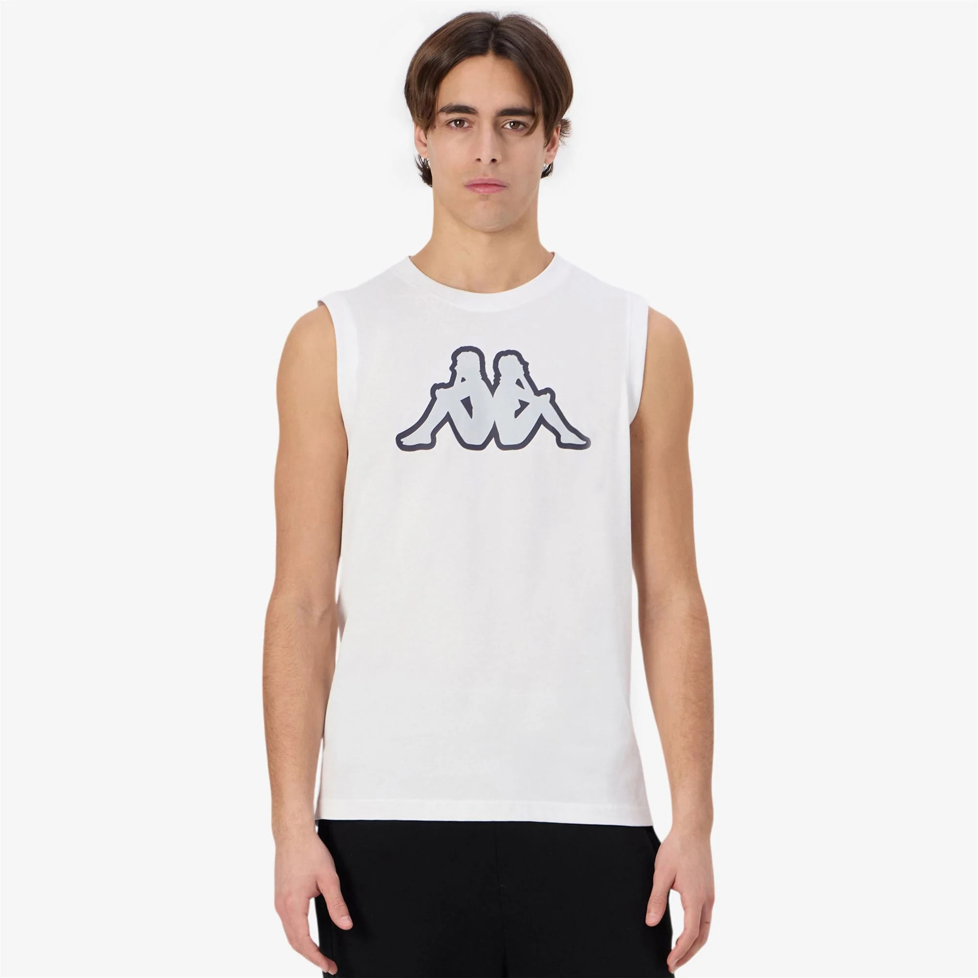 Kappa - T-Shirts & Top Uomo Bianco - Logo Dwal