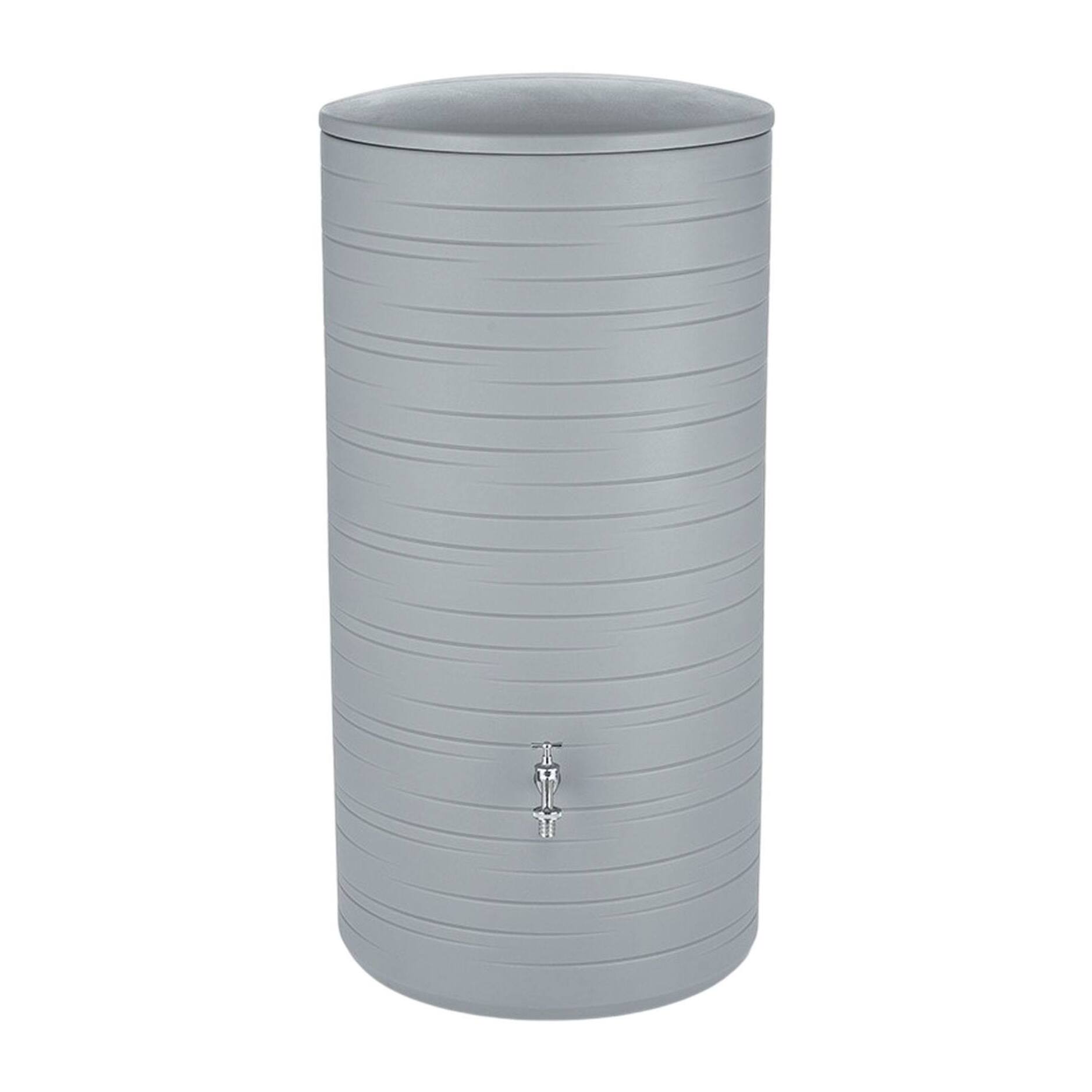 Bidón para agua de lluvia novara de 280l color gris frio
