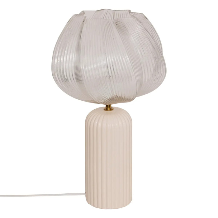 Lampe à poser Phylas beige H45,5cm
