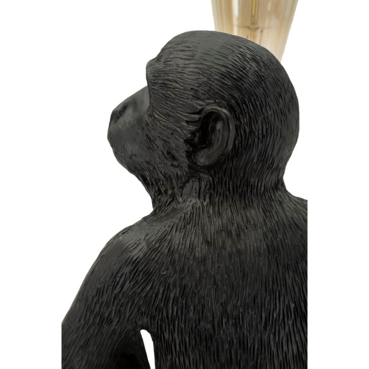 LAMPADA DA TAVOLO MONKEY SEDUTA NERO CM 33X33X32