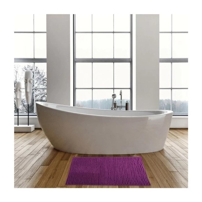 Tapis de bain Microfibre CHENILLE Violet MSV