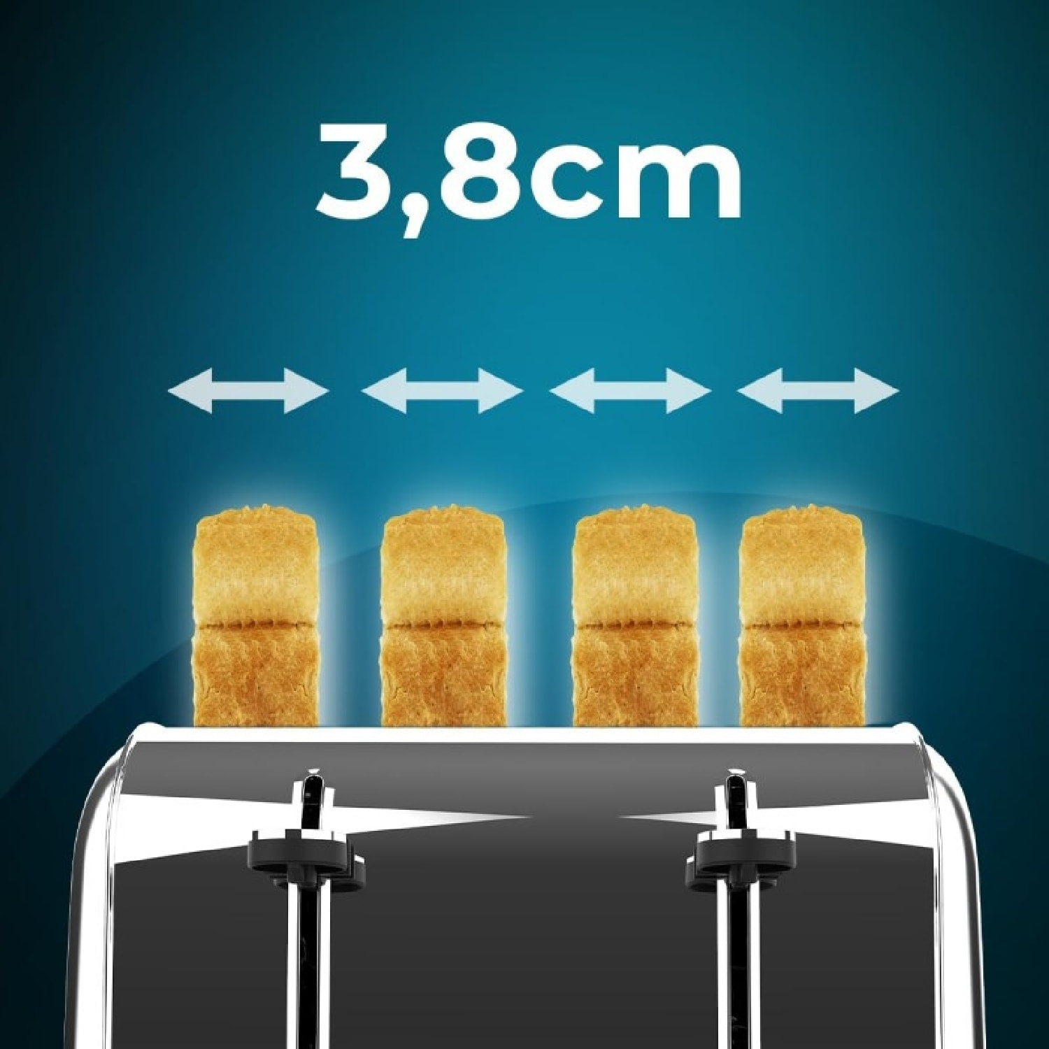 Cecotec Grille-pain vertical Toastin' time 1500 Double Inox