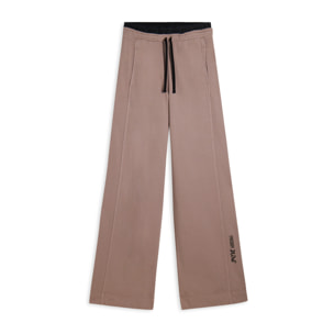 Pantaloni wide leg in felpa con stampa Flow