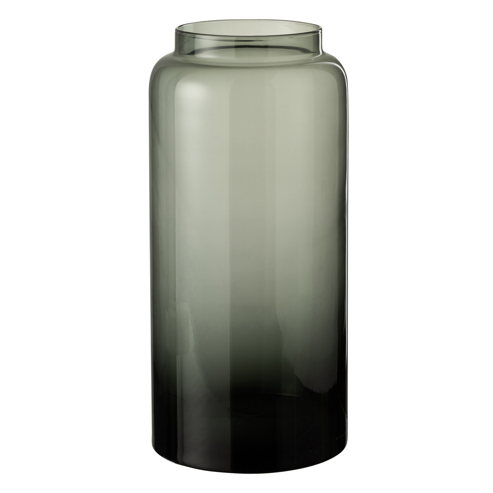 J-Line vase Droit Long - verre - gris - small - 40 cm de hauteur