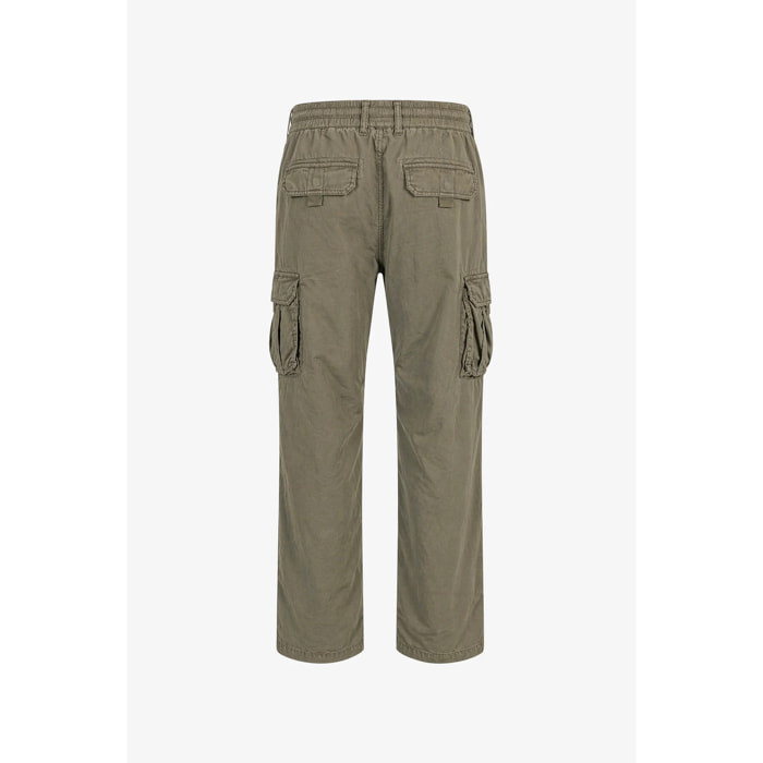 Pantaloni Esercito cargo in lino militare uomo