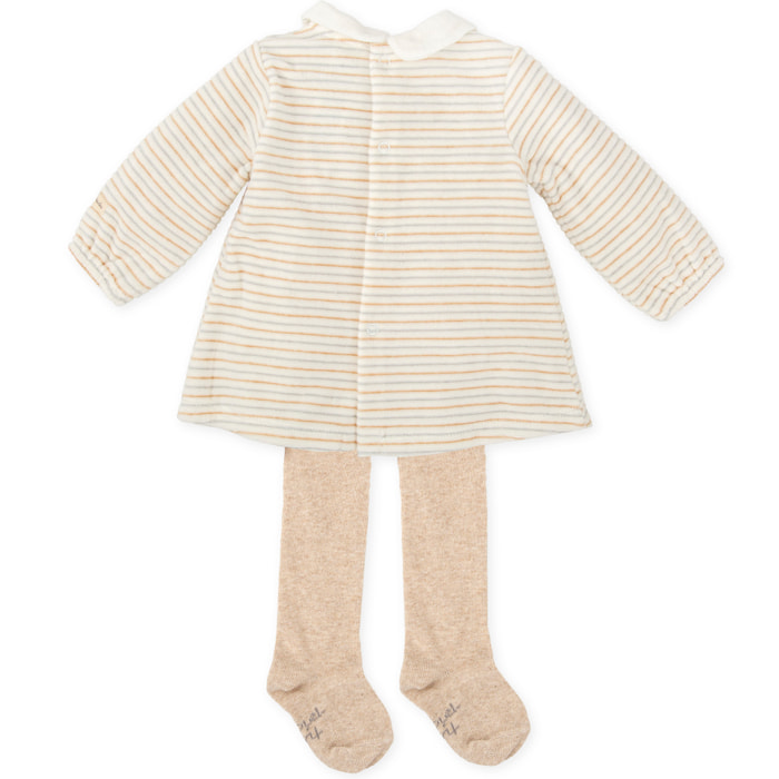 VESTIDO CON LEOTARDOS BLANCO QUÍMICO - Blanco quÍmico