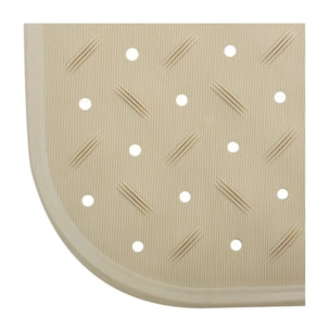 Tapis Fond de douche antidérapant Caoutchouc CLASS 54x54cm Beige MSV