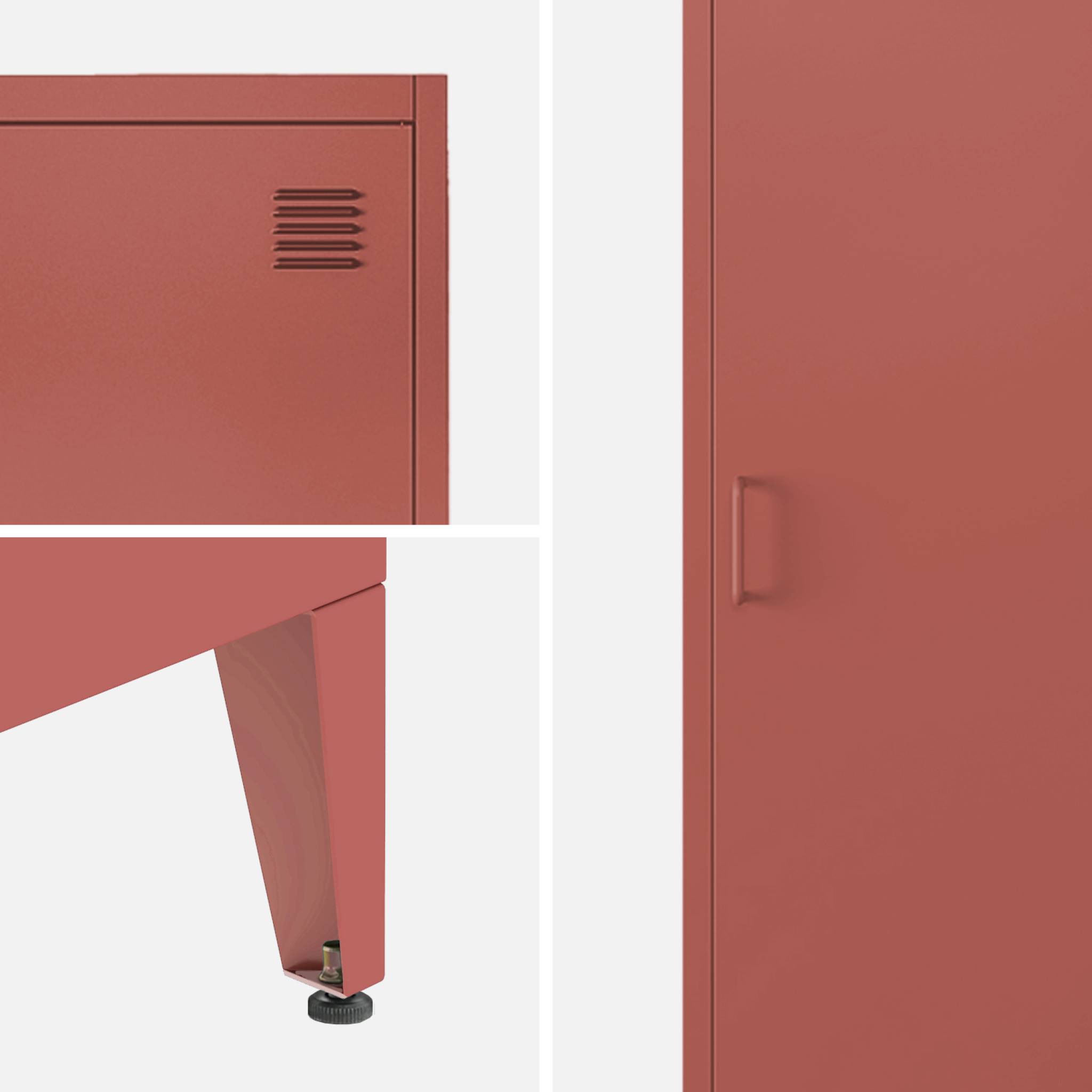 Armoire casier industriel métal 4 espaces de rangement (lot de 3) SOHO