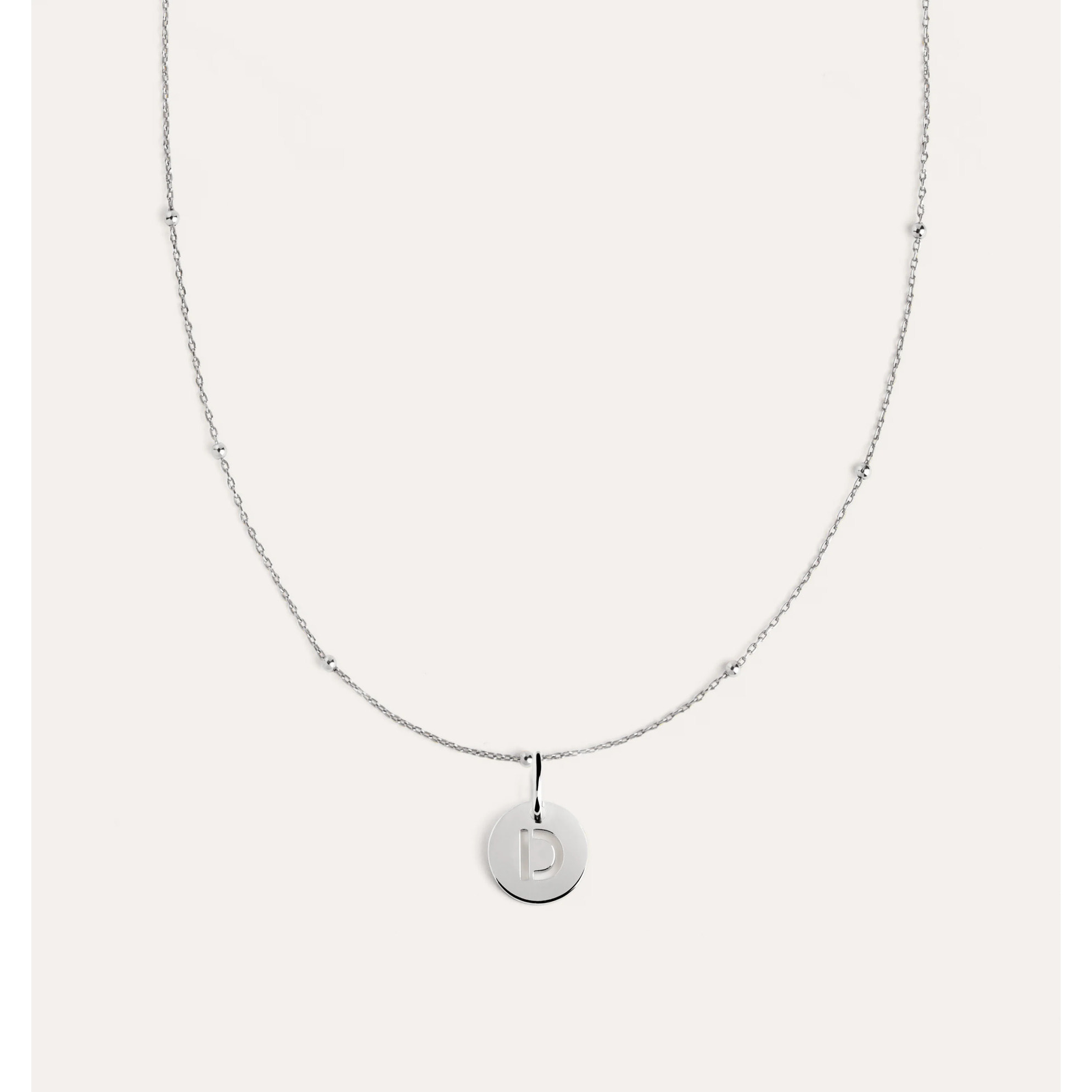Collana con medaglione mini in Argento