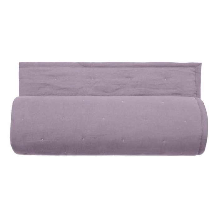 Couvre lit matelassé microfibre lavée ''Céleste'' toutes dimensions Vent du sud - Céleste Rose Fané