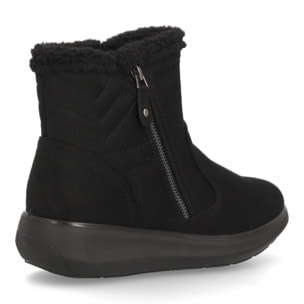 Botines cálidos con cremallera lateral para mujer
