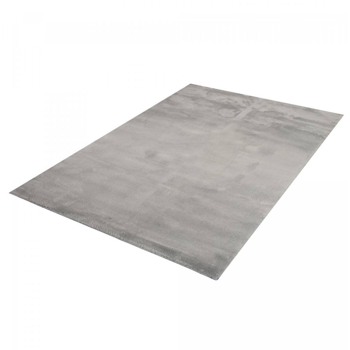 Tapis salon MITA, soft et soyeux, tapis uni à l'aspect Shaggy