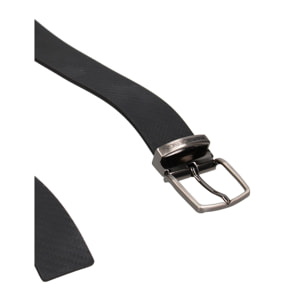 Cintura uomo in vera pelle Made in Italy - Modello Erebo Lux - Fibbia