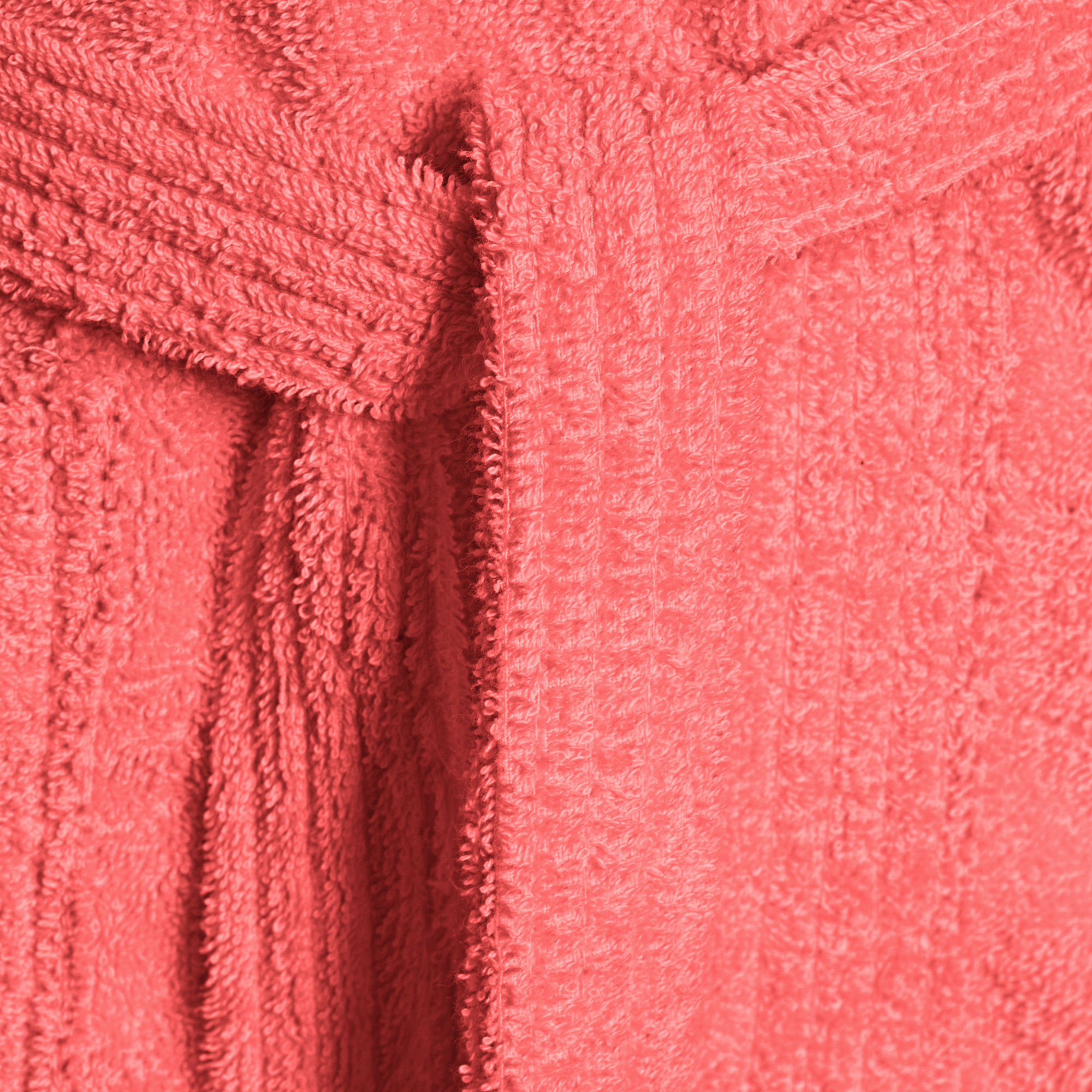 Bassetti Morbido Accappatoio 360 gr con Cappuccio 100% Cotone Uomo Donna Spugna Taglie Forti - ITALY Designed - Collezione VIVIAN - CORALLO R7