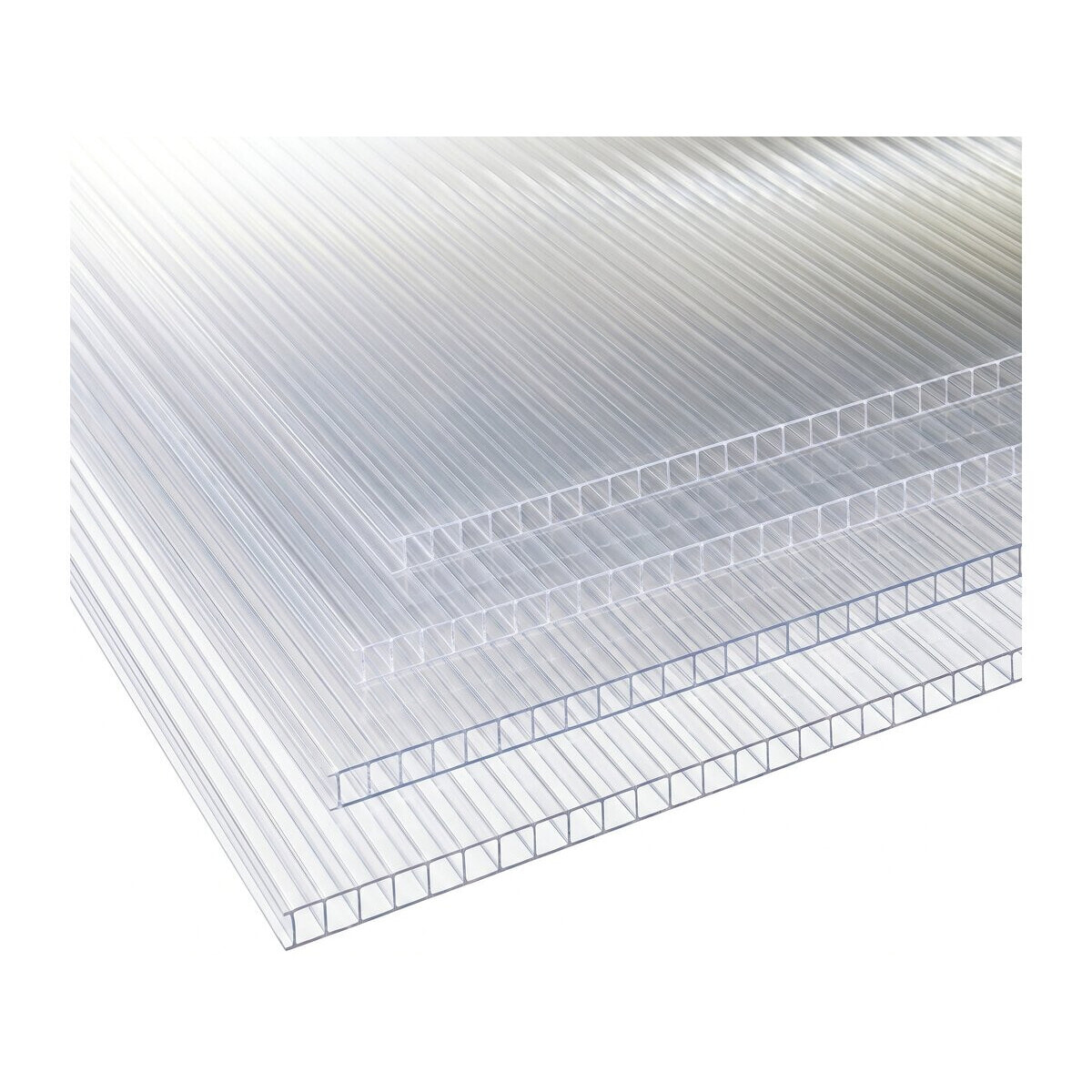 Lot de 10 panneaux en polycarbonate 4 mm "Michigan" 7,9 m2