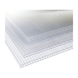 Lot de 10 panneaux en polycarbonate 4 mm "Michigan" 7,9 m2
